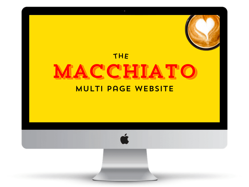 The Macchiato multipage website package by Flat White Websites